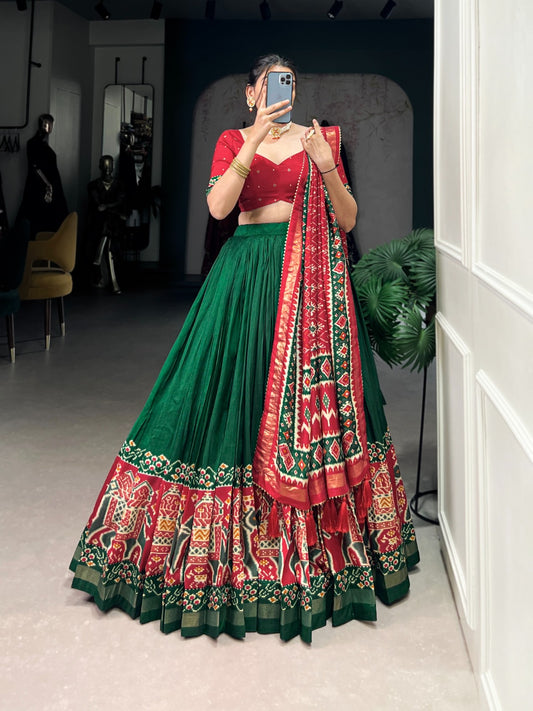 Perfect Navratri Outfit – Floral Lehenga Choli with Designer Details