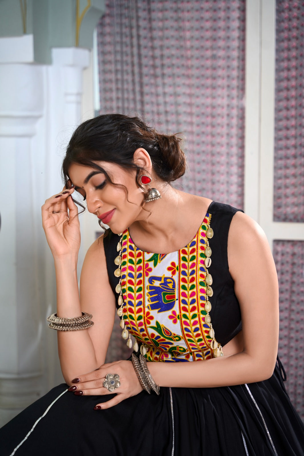 Festive Fashion at Its Best: Rayon Lehenga and Gamthi Work Blouse for Navratri ✨💃